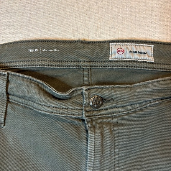 Adriano Goldschmied Jeans Mens Green AG ED The Tellis Modern Slim Denim 40x33 - Picture 4 of 8